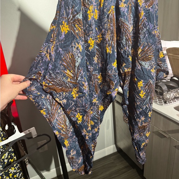 Free People El Porto Harem Jumpsuit Size XS Oversized Boho Hippie - Picture 7 of 11